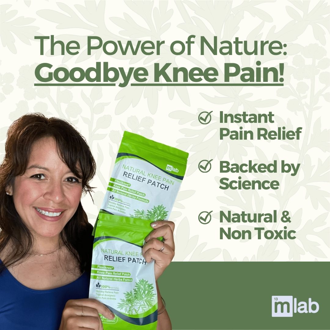 FlexiKnee Natural Knee Pain Patches MLab Flexiknee natural knee pain patches mlab