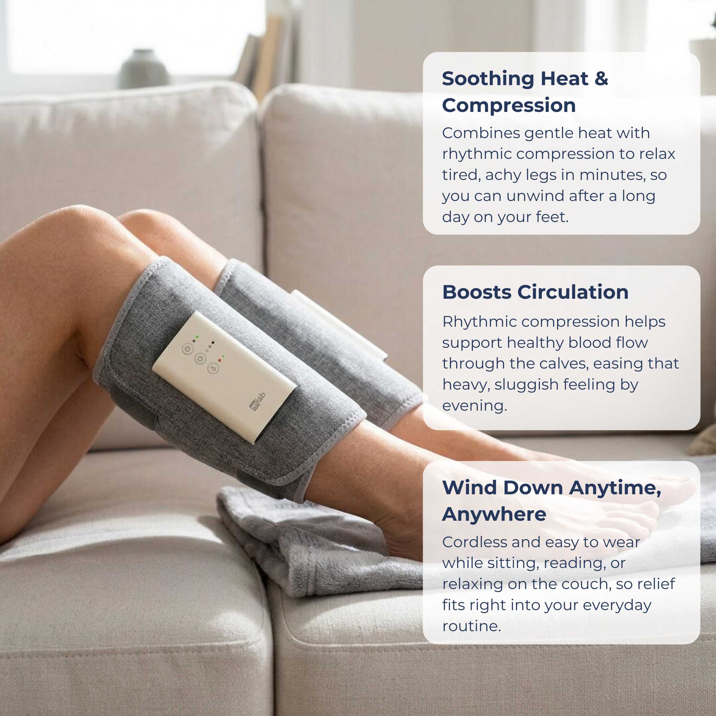 ZenWrap™️ - Heated Compression Leg Massager